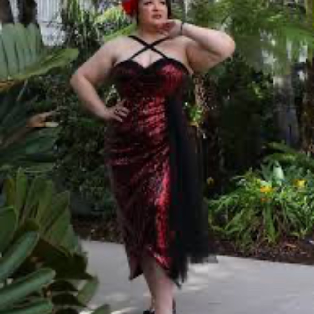 Elle Rebel Tiger Print Dress MED